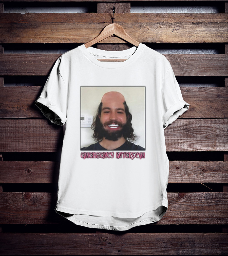 Emergency Intercom Drew’s Veneers Meme Parody Face Image T-Shirt