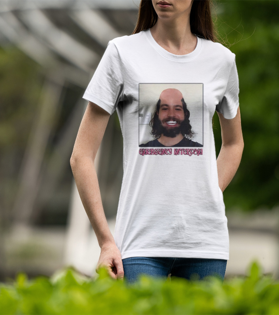 Emergency Intercom Drew’s Veneers Meme Parody Face Image T-Shirt