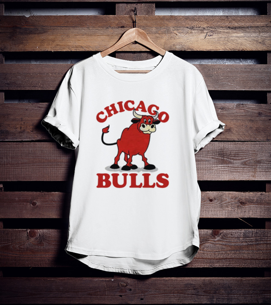 Retro Vintage Chicago Bulls Classic Iconic Bull Image T-Shirt