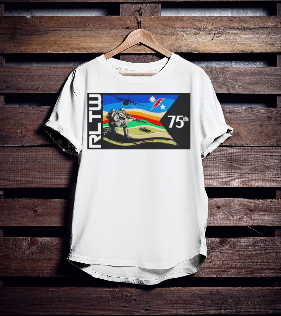 RLTW RGR Violence Guidon 75th Airborne Soldier Tactical Ops T-Shirt