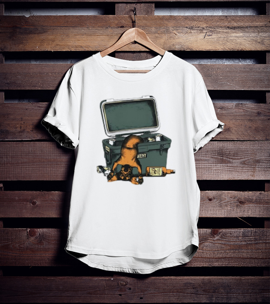 Whiskey Doxxie YETI Cooler Adventure T-Shirt