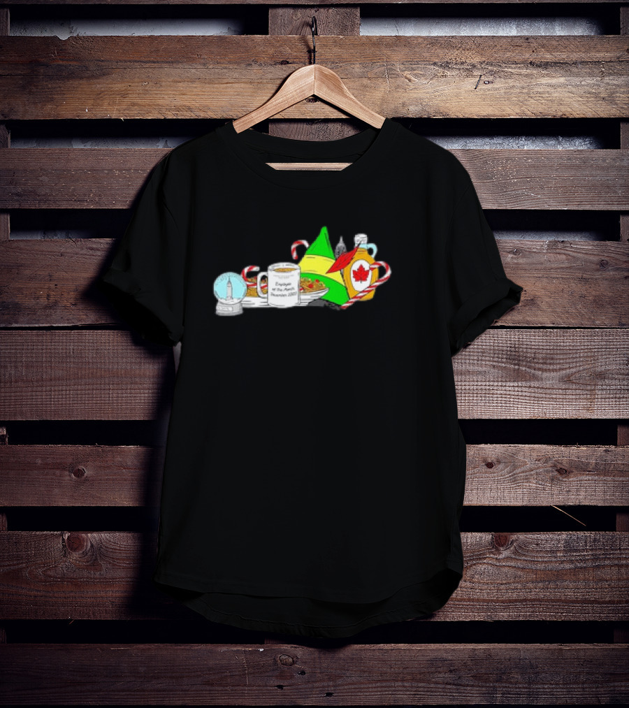 Elf-Tucky Kentucky Christmas Engulfed In Maple Syrup And Candy Canes T-Shirt