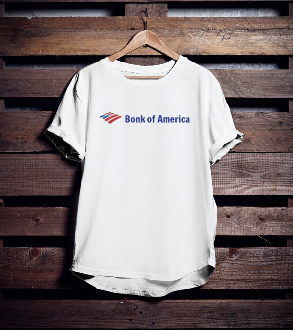 Bonk Of America Parody Logo Red Blue Iconic T-Shirt