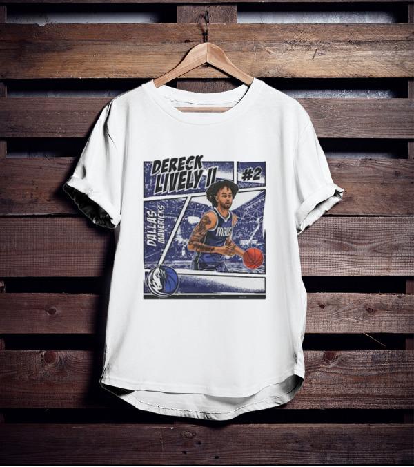 Dereck Lively II Dallas Mavericks #2 Comic T-Shirt