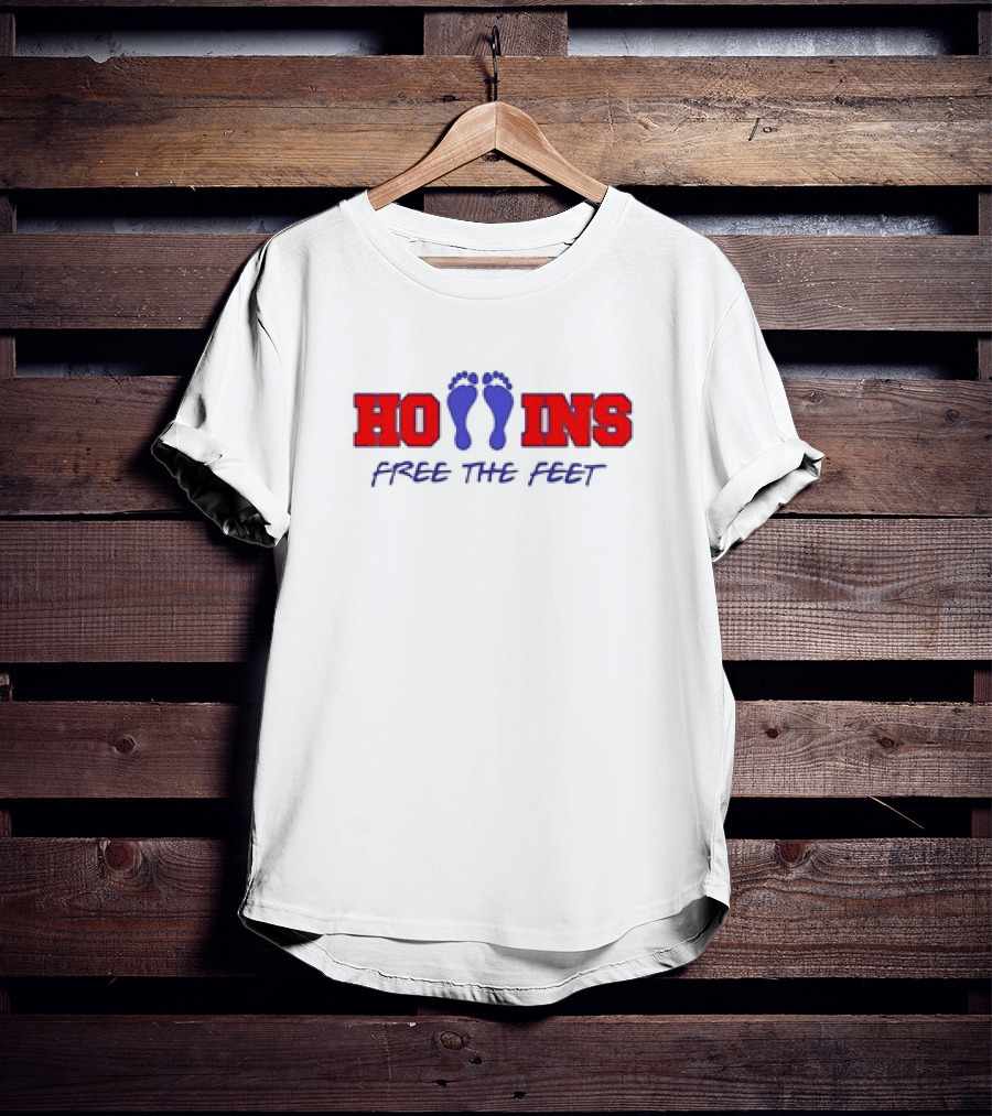 Mack Hollins Free The Feet Hollins With Footprints T-Shirt