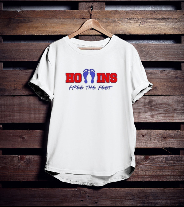 Mack Hollins Free The Feet Hollins With Footprints T-Shirt