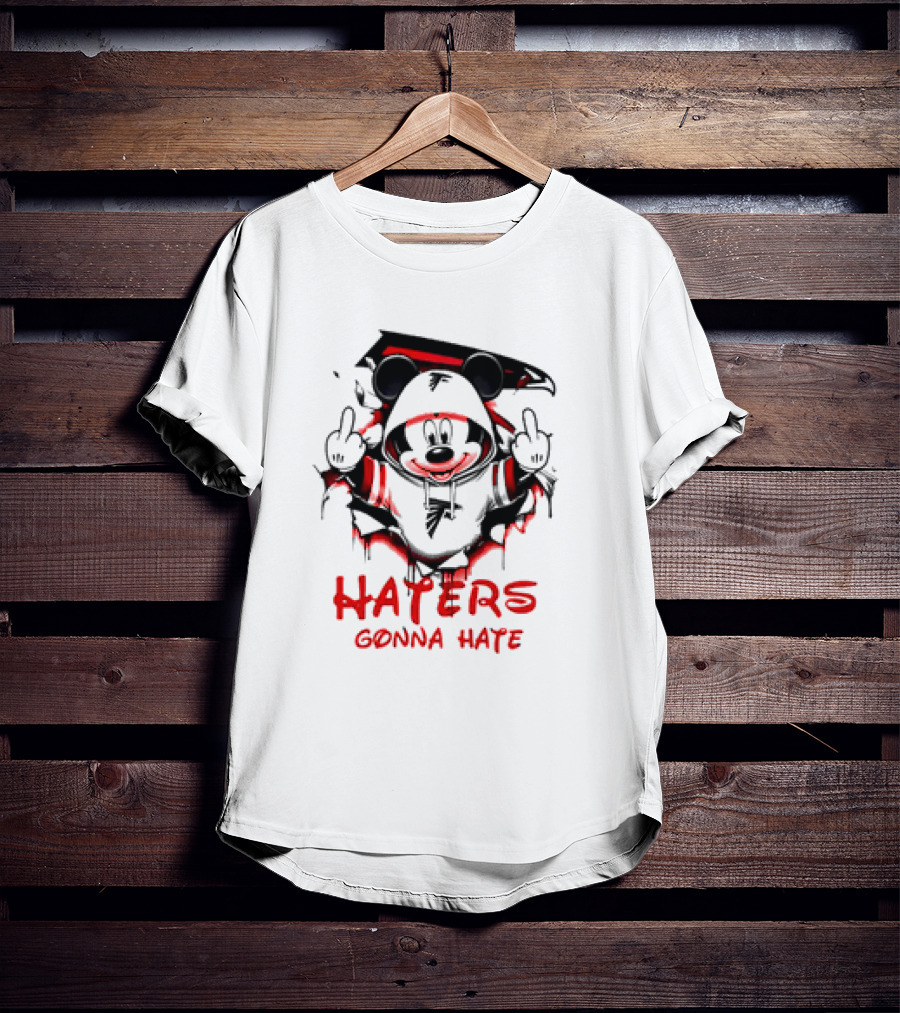 Atlanta Falcons Mickey Mouse Haters Gonna Hate T-Shirt