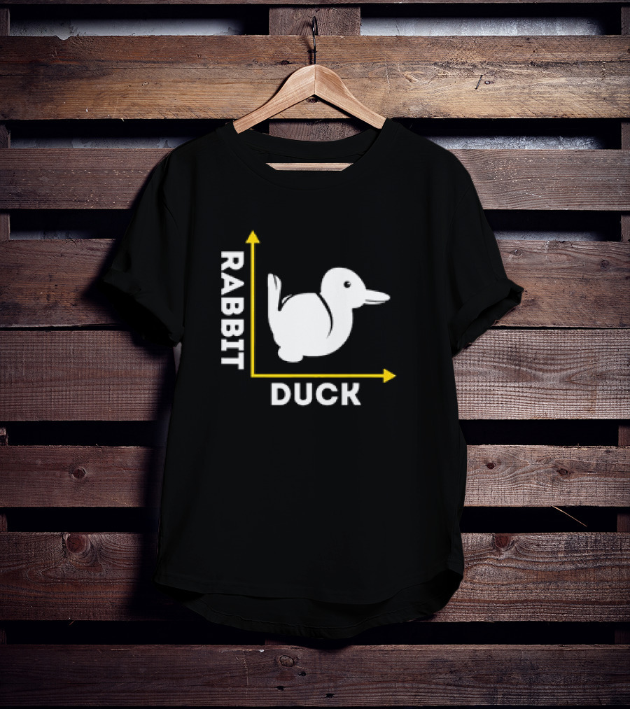 Rabbit Duck Optical Illusion Chart T-Shirt