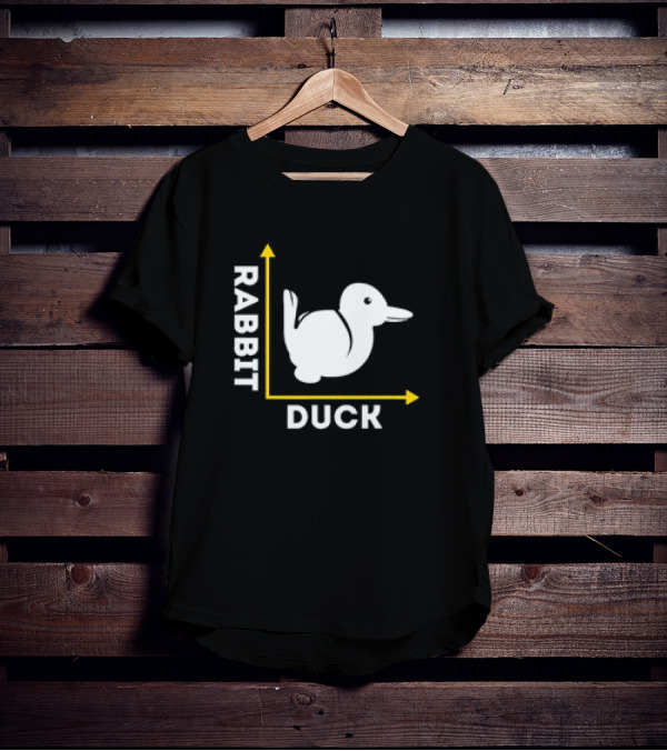 Rabbit Duck Optical Illusion Chart T-Shirt