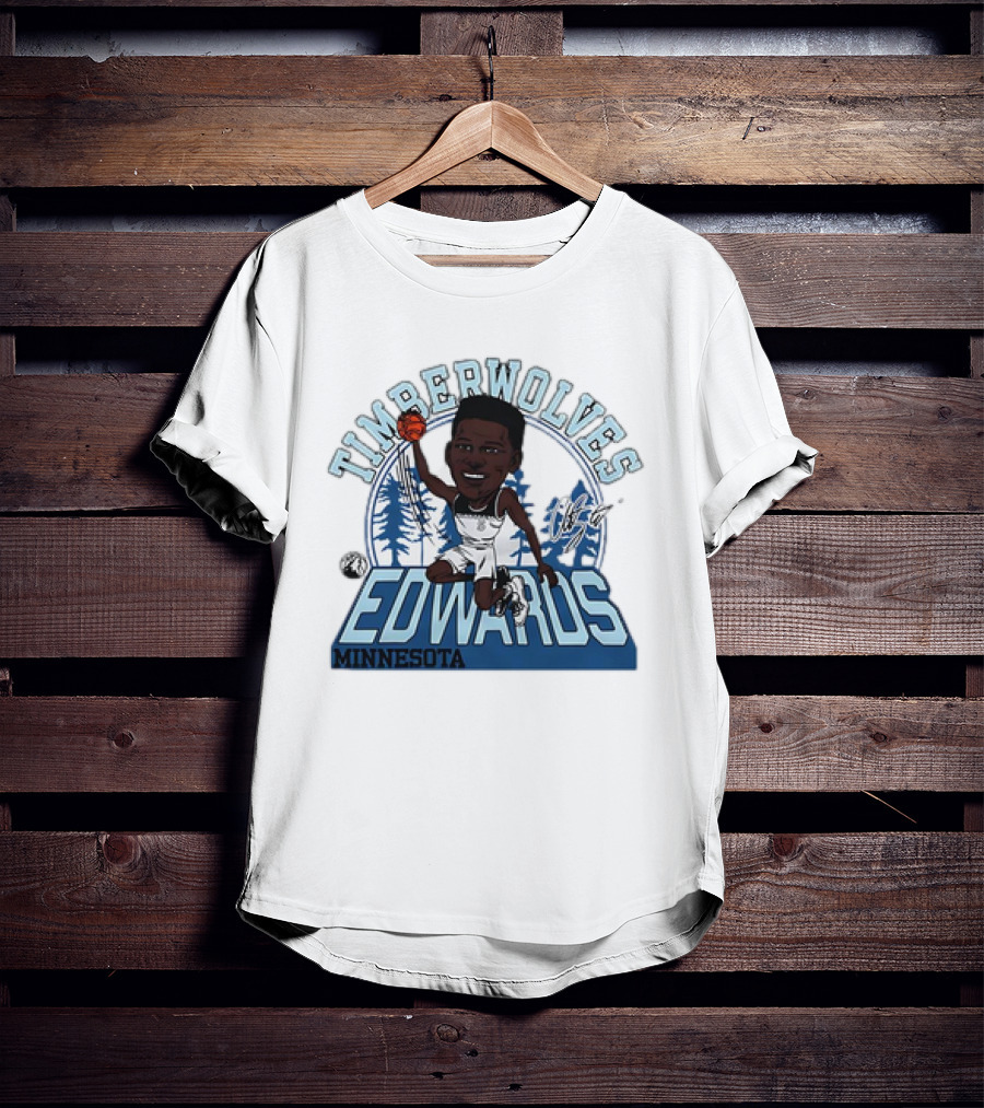 TIMBERWOLVES EDWARDS MINNESOTA T-Shirt