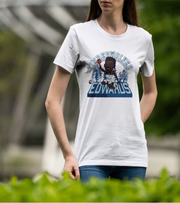TIMBERWOLVES EDWARDS MINNESOTA T-Shirt