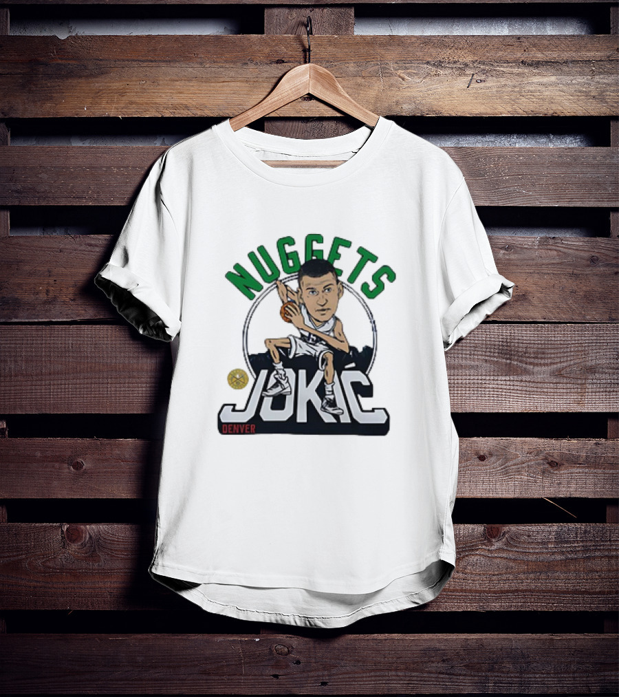 Denver Nuggets Jokic Caricature Signature T-Shirt