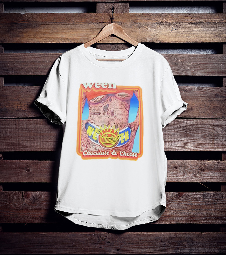 Ween Chocolate And Cheese Album Cover Art Vintage Comic T-Shirt
