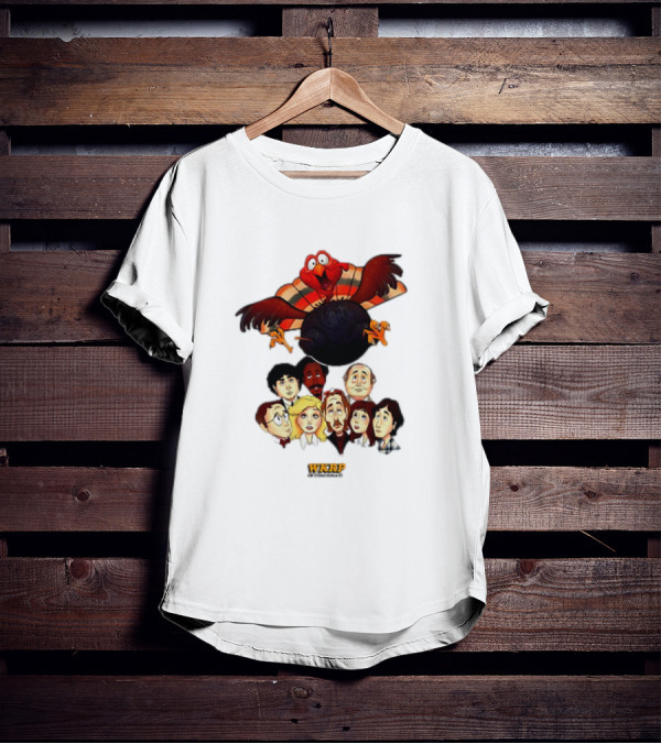 WKRP In Cincinnati Turkey Drop Cartoon Characters T-Shirt