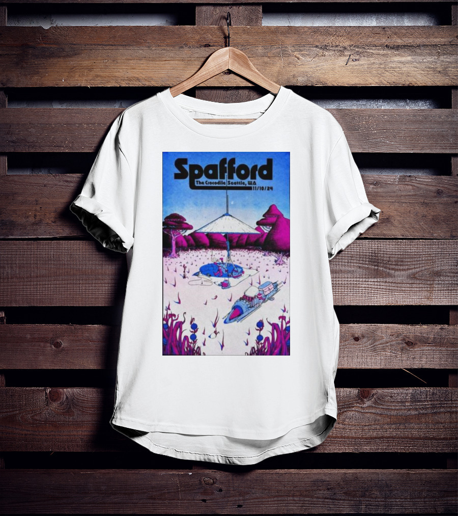 Spafford Live At The Crocodile Seattle 11/10/24 Vintage Sci-Fi Scene T-Shirt