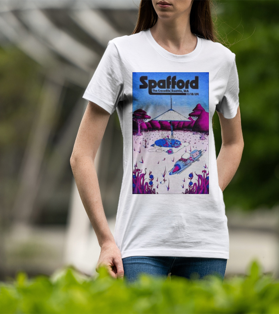 Spafford Live At The Crocodile Seattle 11/10/24 Vintage Sci-Fi Scene T-Shirt
