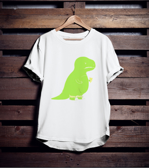 T-rex Struggles With An Ice Cream Cone Darn Silly Dinosaur Problem T-Shirt