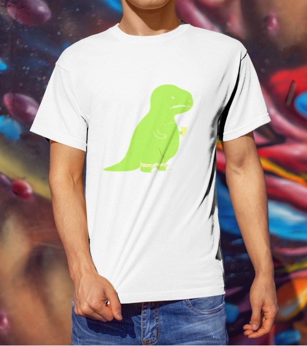 T-rex Struggles With An Ice Cream Cone Darn Silly Dinosaur Problem T-Shirt