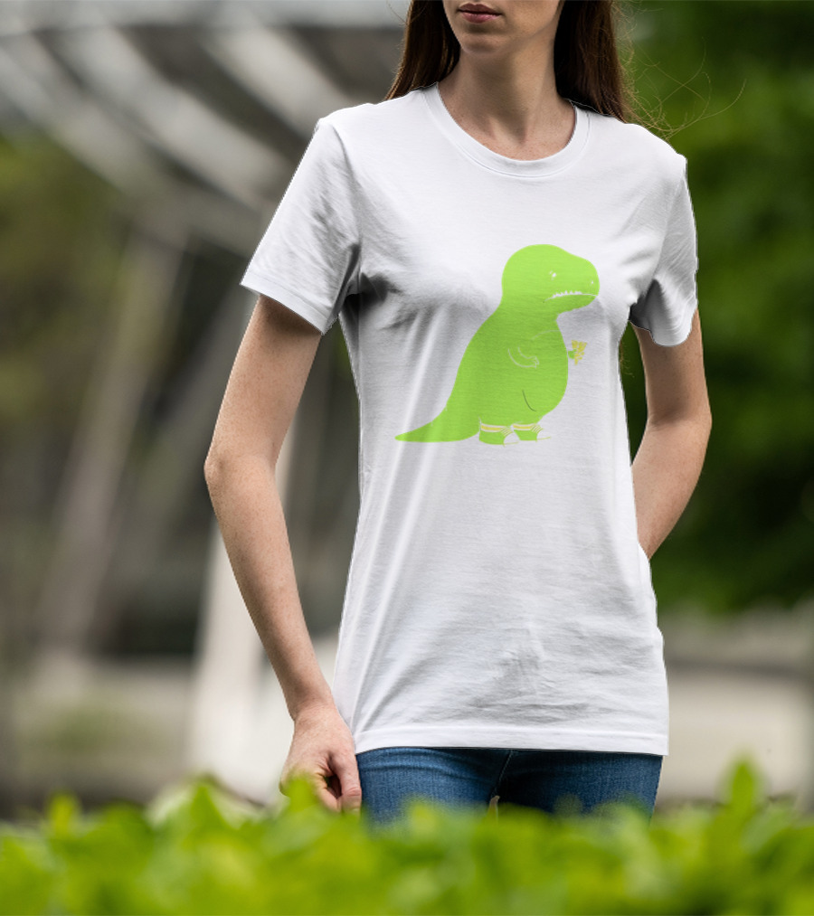 T-rex Struggles With An Ice Cream Cone Darn Silly Dinosaur Problem T-Shirt