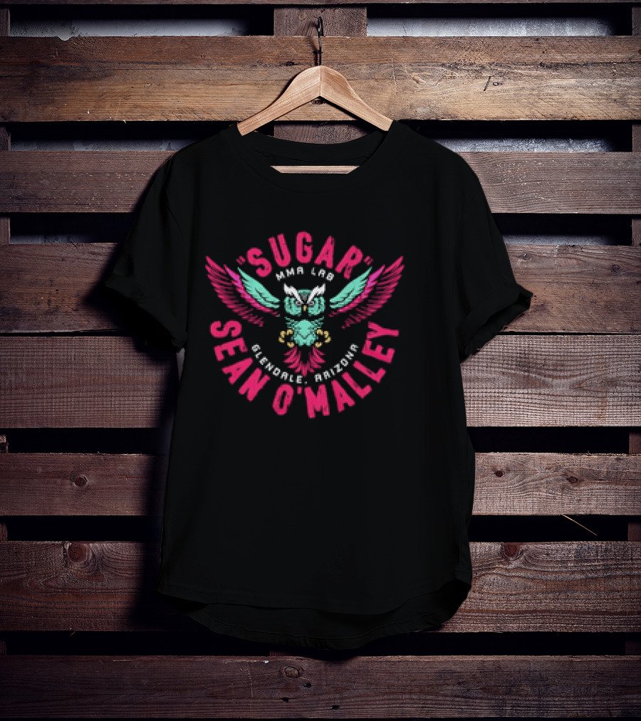 Sugar Sean O'Malley MMA Lab Glendale Arizona Owl Retro T-Shirt