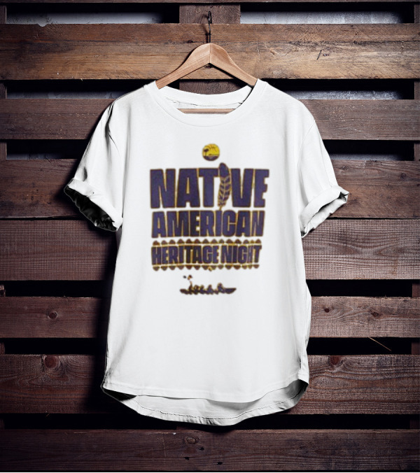 South Bay Lakers Native American Heritage Night Basketball Feather T-Shirt