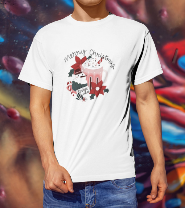 Merry Christmas Warm Wishes Hot Chocolate T-Shirt