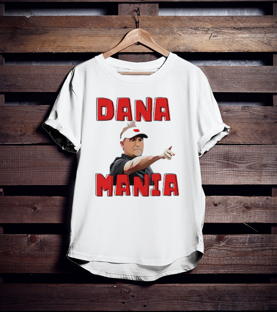 Dana Mania Nebraska Cornhusker Enthusiasm Pointing T-Shirt