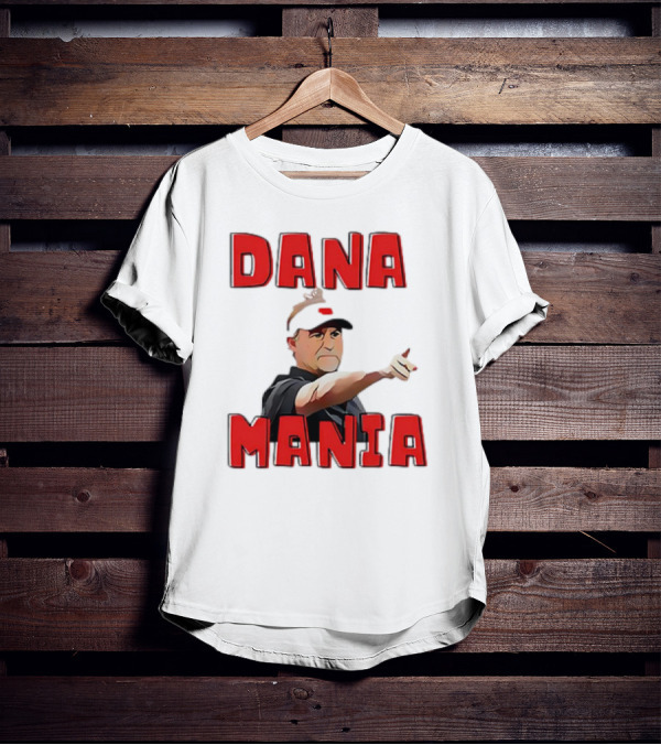 Dana Mania Nebraska Cornhusker Enthusiasm Pointing T-Shirt