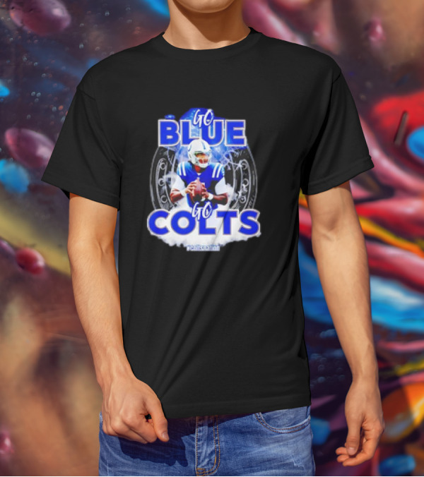 Anthony Richardson Indianapolis Colts NFL Go Blue Go Colts Football Fan T-Shirt