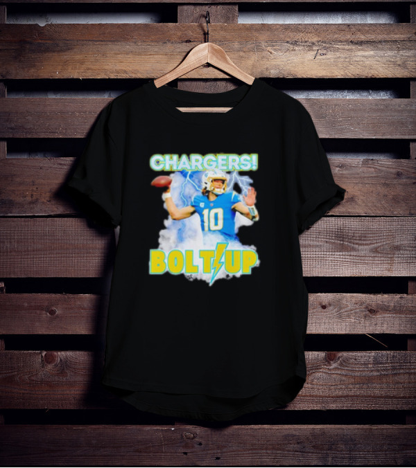Chargers Bolts Up Justin Herbert NFL Football Fan T-Shirt