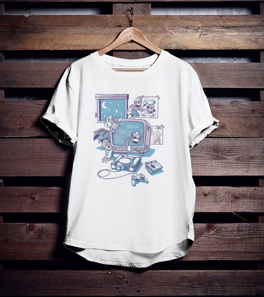 Ape Escape Carefree Days Retro Gaming Vibe Nights T-Shirt