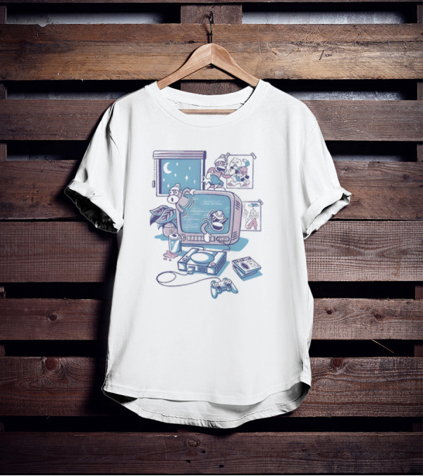 Ape Escape Carefree Days Retro Gaming Vibe Nights T-Shirt