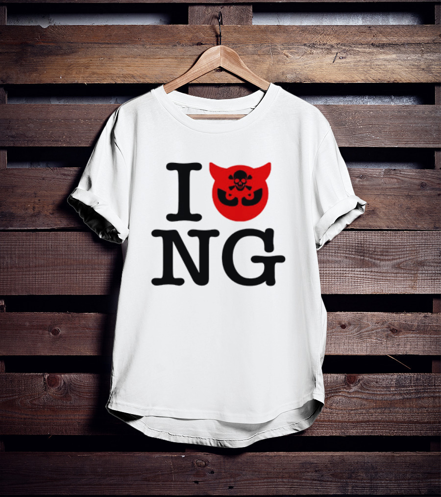 I Love NG Skull Emblem T-Shirt