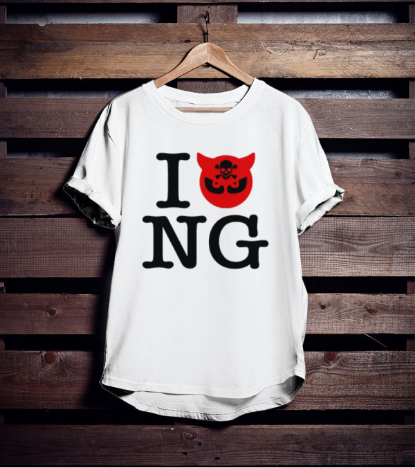 I Love NG Skull Emblem T-Shirt