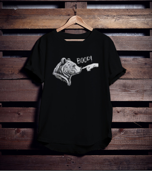 Boop Bear Nose Meme Hand Pointing Boop T-Shirt
