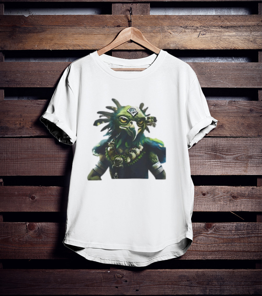 Seattle Seahawks Vintage Mascot Fantasy Bird God T-Shirt