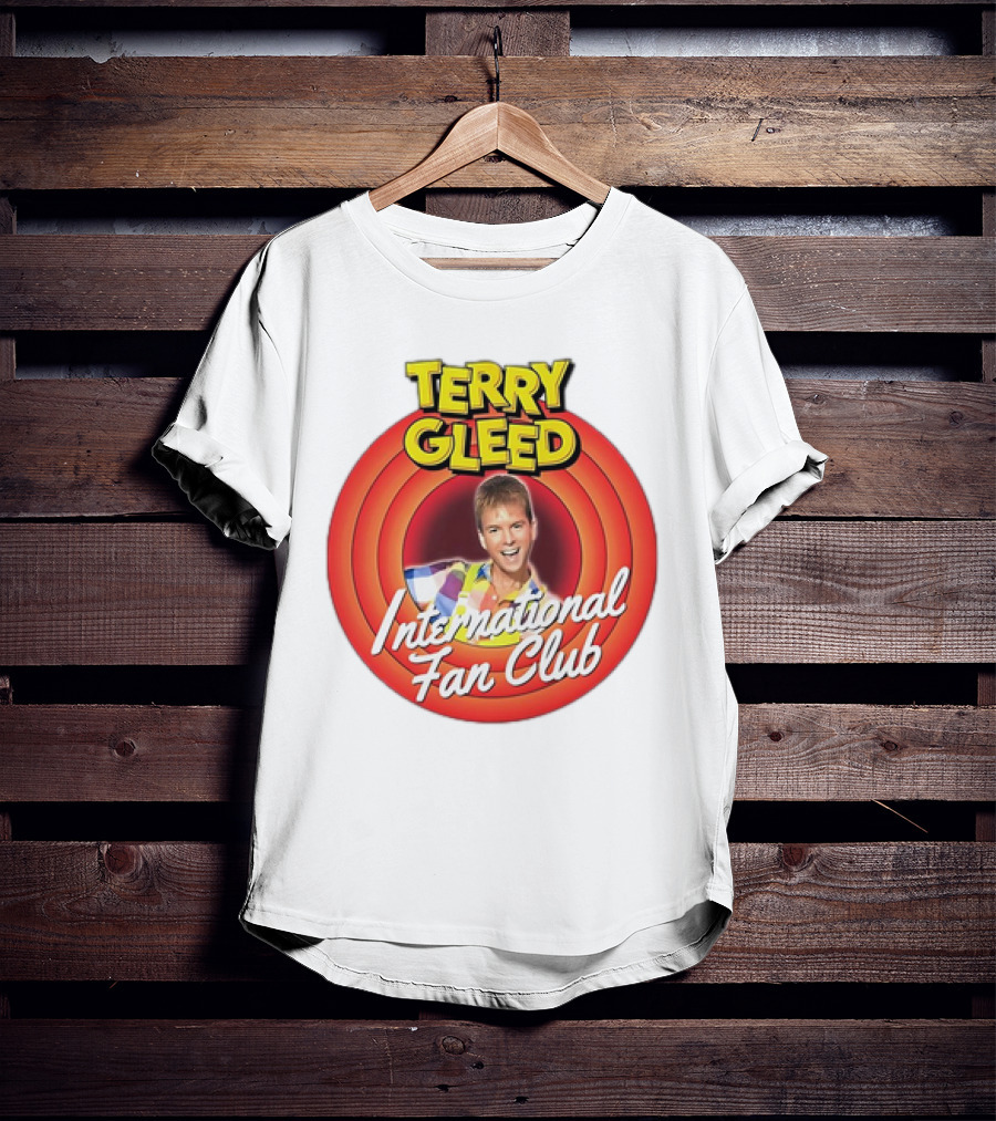 Terry Gleed International Fan Club Retro Style Badge T-Shirt