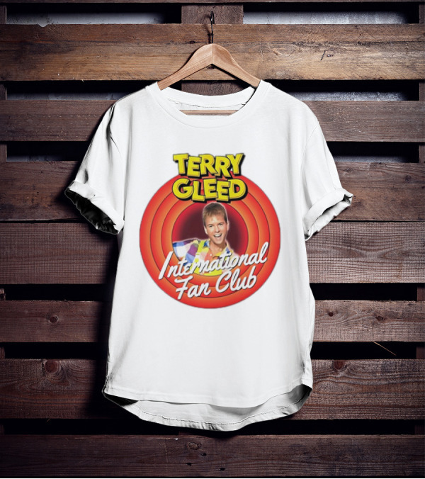 Terry Gleed International Fan Club Retro Style Badge T-Shirt