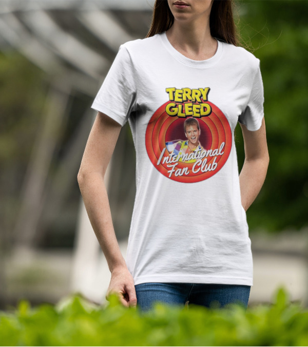 Terry Gleed International Fan Club Retro Style Badge T-Shirt