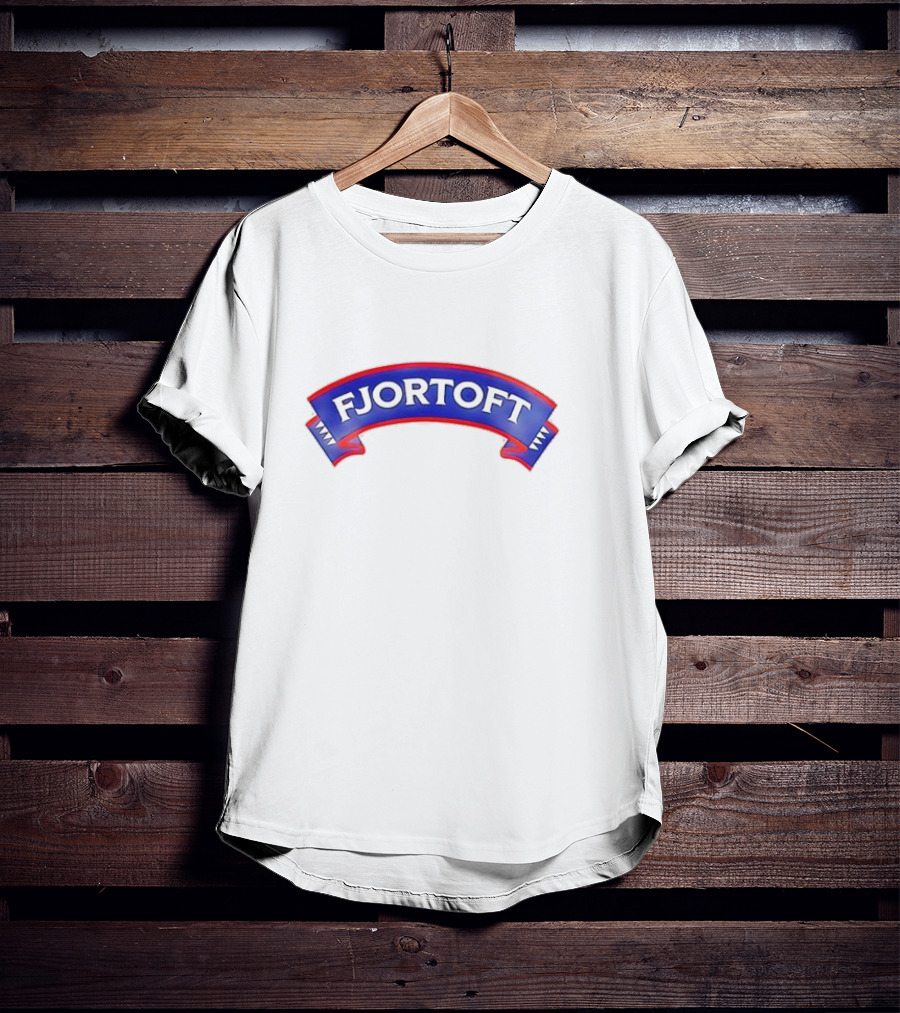 Fjortoft Icons Classic Blue Ribbon Banner T-Shirt