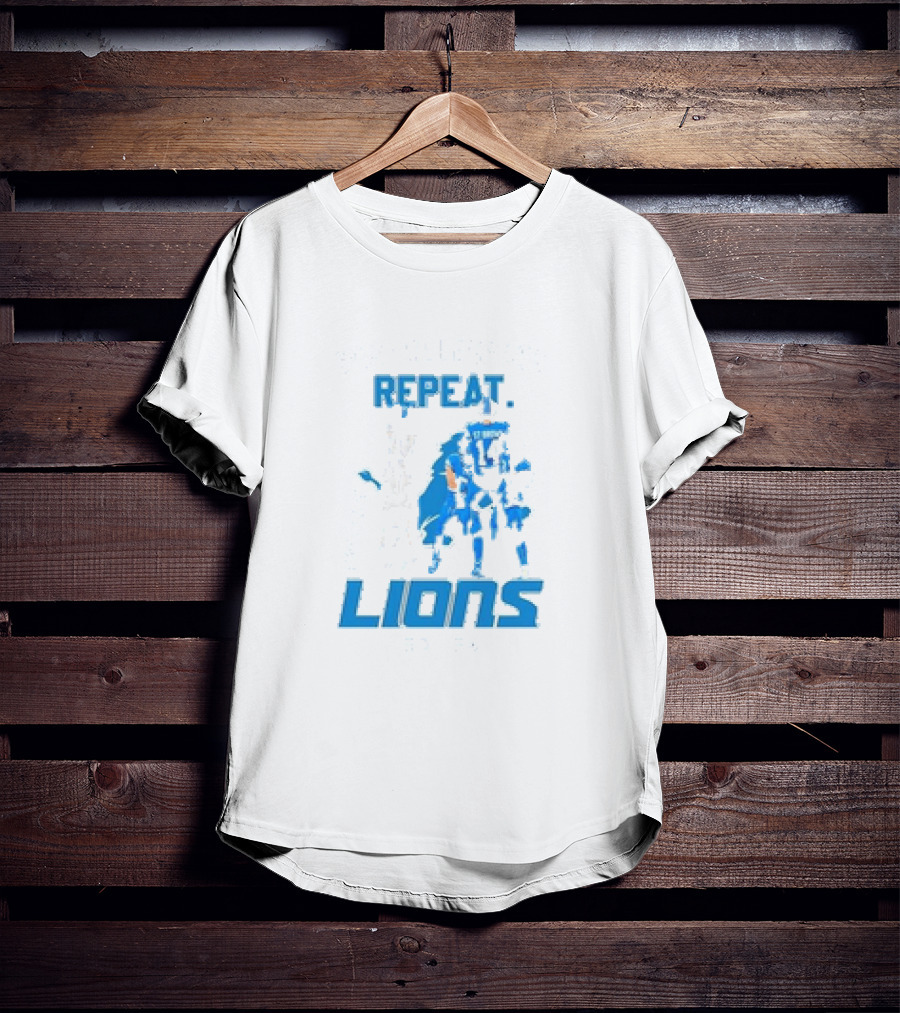 Repeat Lions Win Celebrate One Pride Detroit Lions T-Shirt