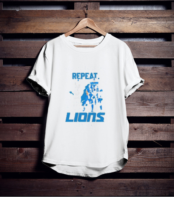 Repeat Lions Win Celebrate One Pride Detroit Lions T-Shirt