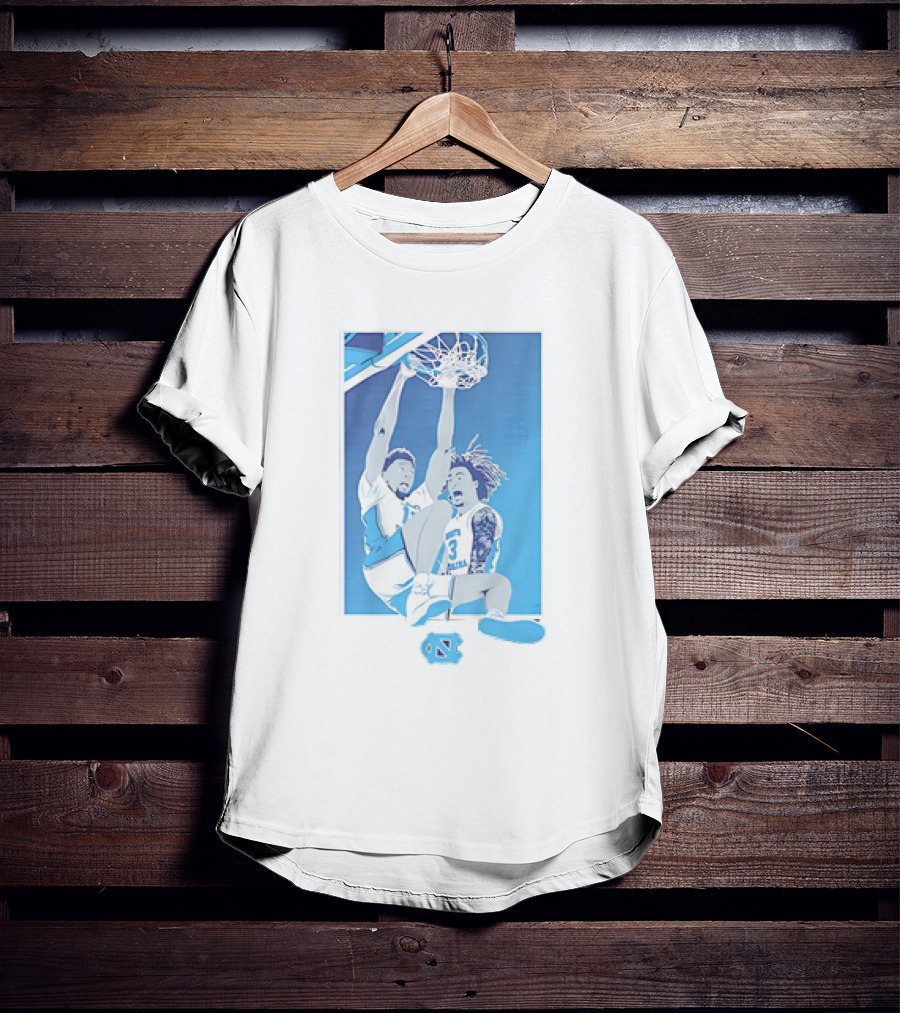 North Carolina Tar Heels Basketball Jalen Washington Elliot Cadeau Dunk Vintage T-Shirt