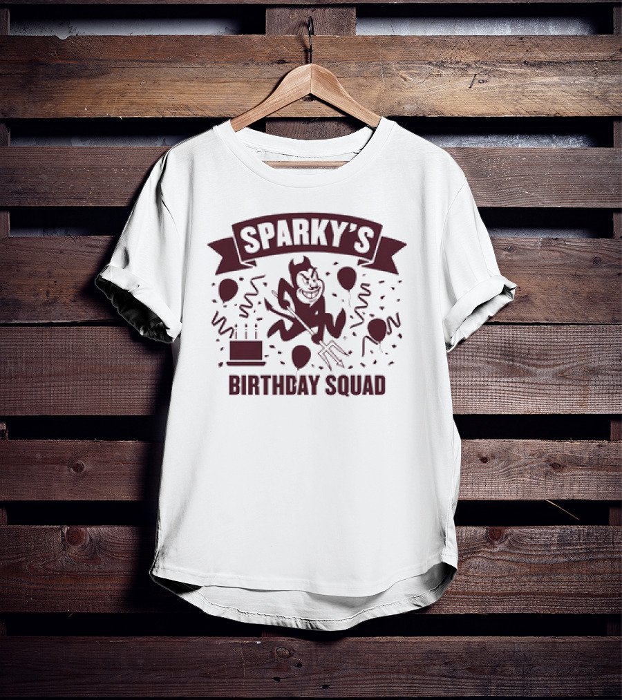 Arizona State Sun Devils Sparky's Birthday Squad T-Shirt
