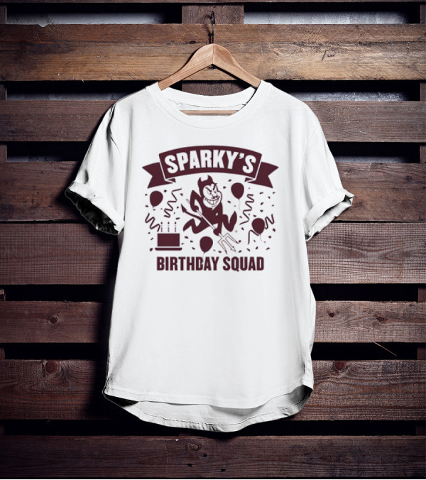 Arizona State Sun Devils Sparky's Birthday Squad T-Shirt