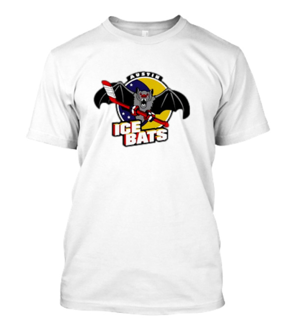 Austin Ice Bats Ludicrous Cartoon Hockey T-Shirt