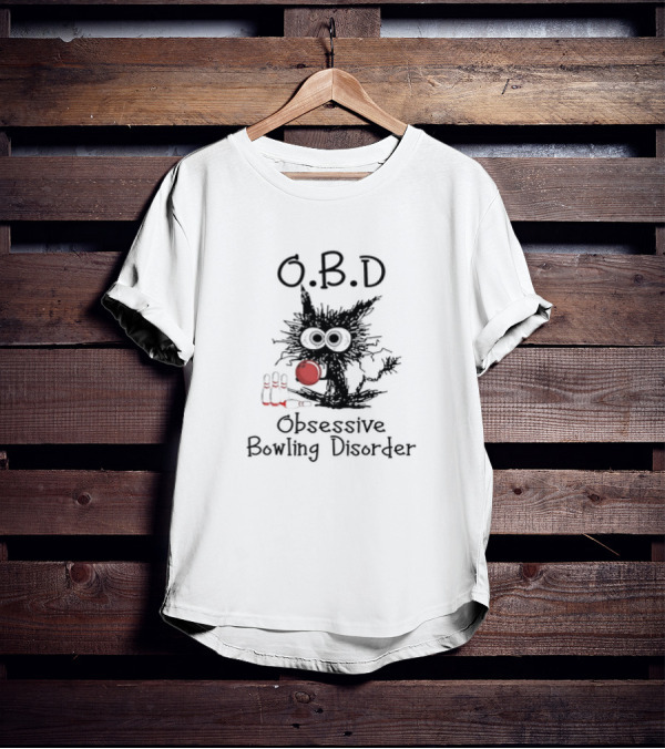 O.B.D Obsessive Bowling Disorder Bowling Pin Monster T-Shirt