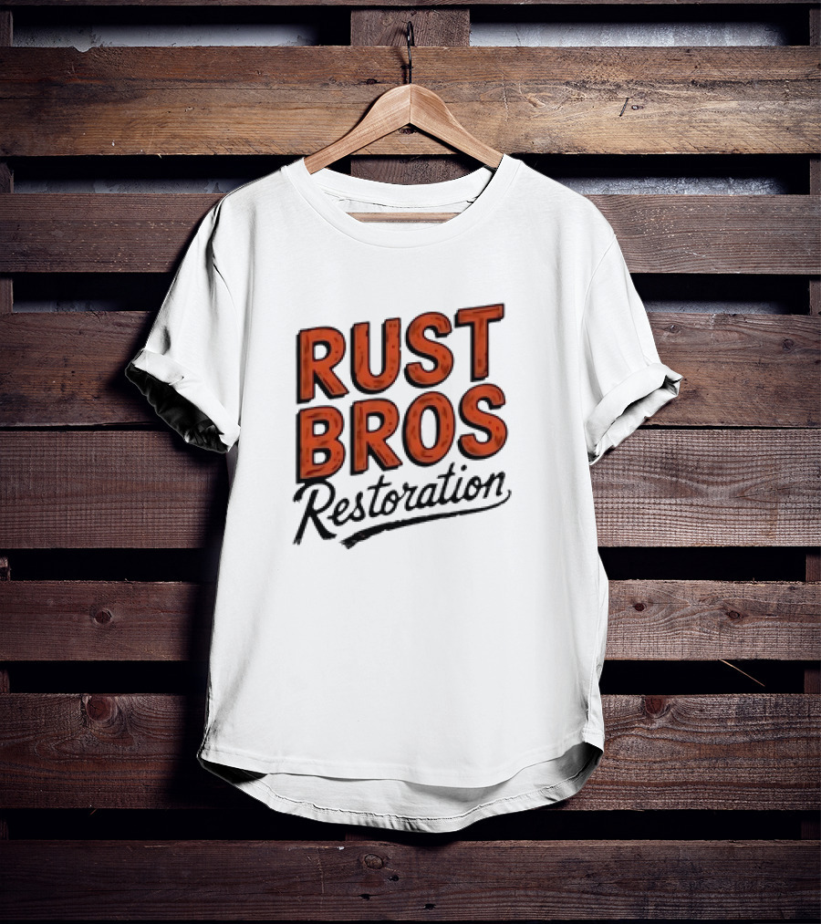 Rust Bros Restoration Classic Automotive Garage Heritage T-Shirt