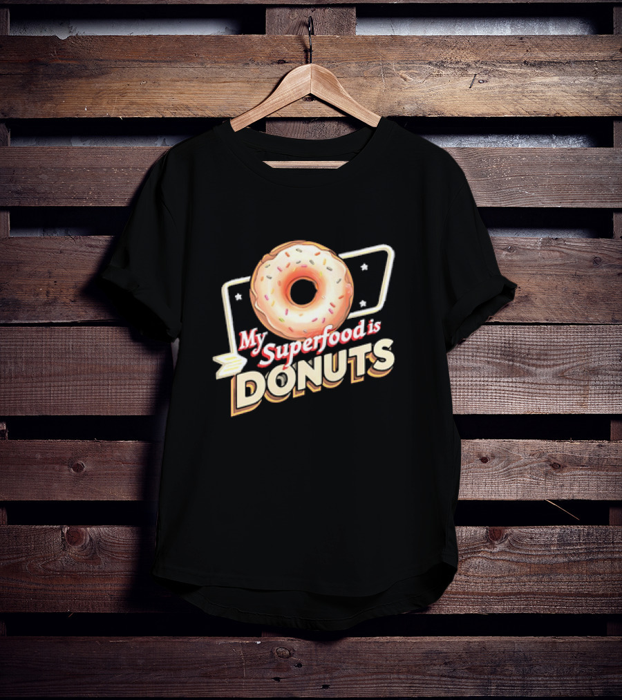 My Superfood Is Donuts Vintage T-Shirt