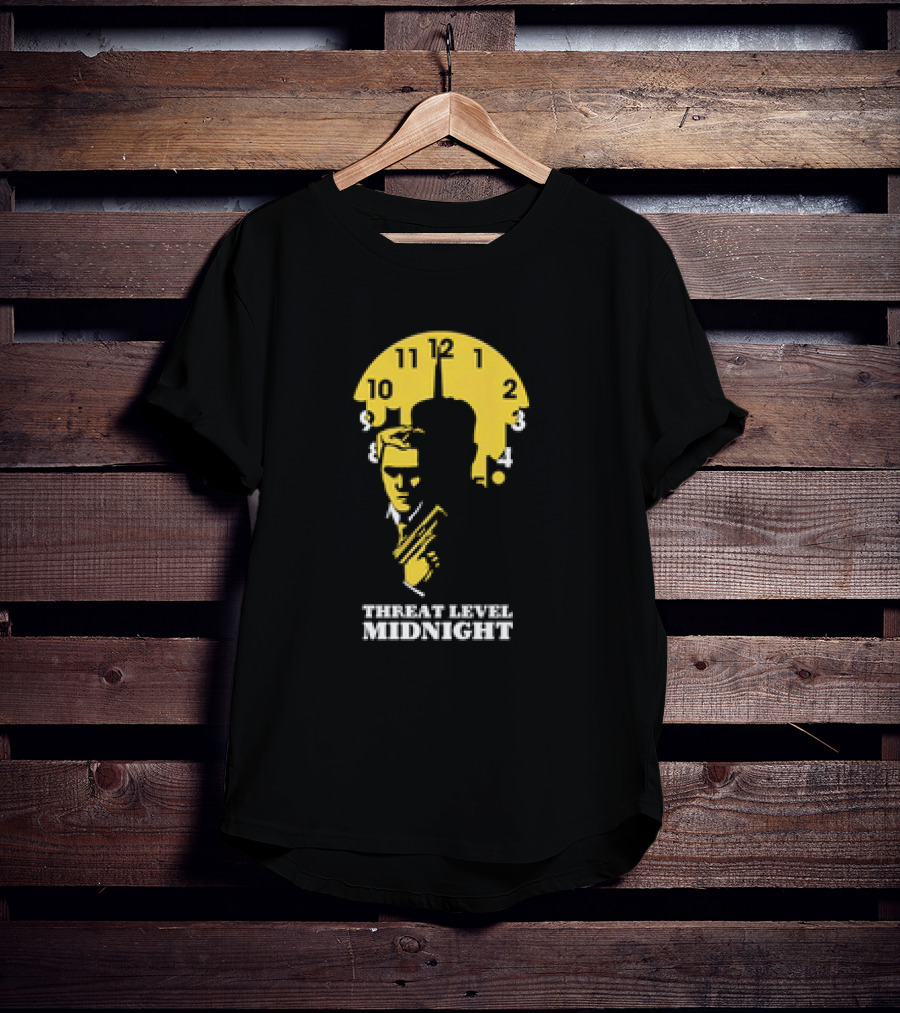Threat Level Midnight The Office Clock Face T-Shirt